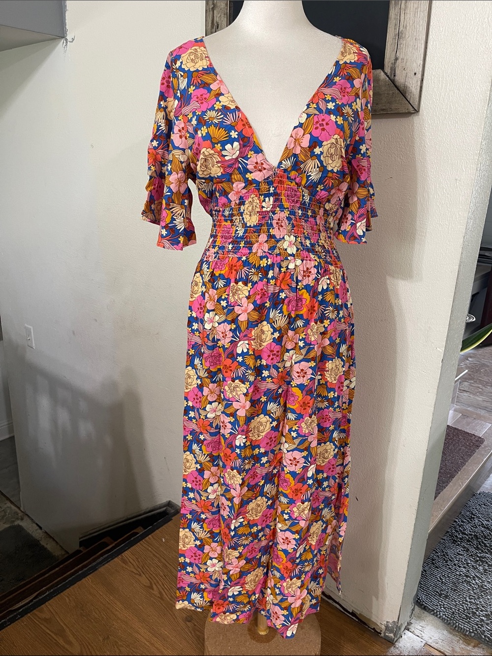 Rip Curl Kamari Midi Summer Floral Boho Dress - Sz S